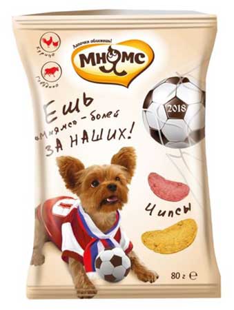 Картинка Мнямс мясные чипсы для собак от магазина Zooplaneta.shop