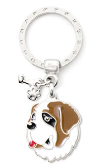Картинка Брелок для ключей собака Сенбернар от магазина Zooplaneta.shop