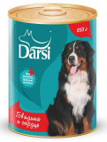 Darsi консервы для собак «Говядина и сердце»