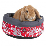 Лежак "Flower" для кролика, 35 см, красный.